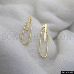 Gold plated Statement Drop and Dangle Earring SKU6599