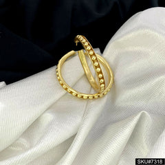 Gold plated Plain Hoop Earring SKU7318