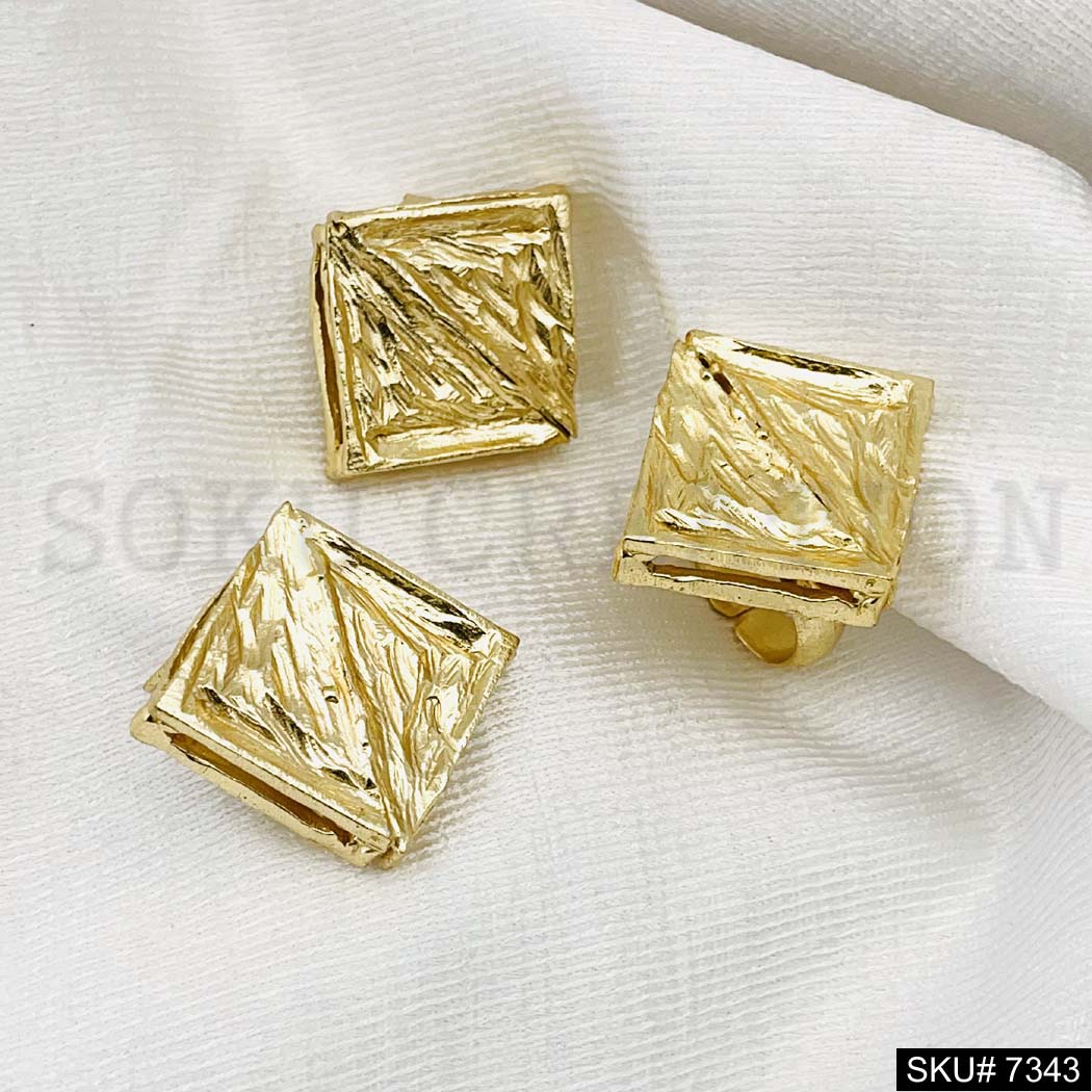 Gold plated Earring and Ring SKU7343