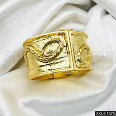 GOLD PLATED CUFF BANGLE  SKU7379