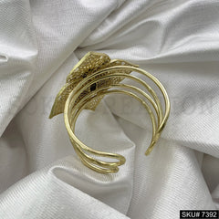 GOLD PLATED DESIGNER CUFF BANGLE SKU7392